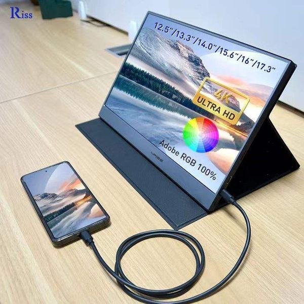 Laptop Screen Extender 13.3 14 15.6 16 17.3 Inch Mini Monitor 2k 4k Touch Screen Led Gaming Portable Monitor with Type-c Port