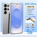 2025 New Design S25 Ultra 16GB+1TB 5G Smart Phone 7.3-Inch 48MP+108MP Snapdragon 10 Android 14 Smartphone Case
