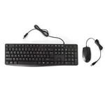 Cheapest Computer Business Wired Keyboard Mouse Combo Russian/French/Korean/Spanish/Portuguese Wired Keyboard and Mouse Set