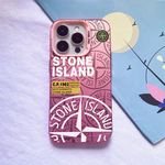 Gradient Stone Island Phone Case for iPhone 11 12 Mini 13 14 15 Pro Max Fashion Colorful Shell Case