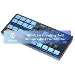 SYONG 4K HDMI Live Streaming System Multi Camera Video Mixer Switcher Support Aux Microphone Equipment for Live Broadcast