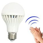 E27 Smart Voice Lighting Control Motion Sensor Led Bulb Corridor Stairs Sound Control Auto Turn On/off Light LED Bulb