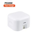 Wholesale Foldable 3 Pins Plug Type C PD 20W Fast UK Charger for iPhone