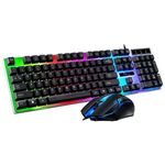 Professionals LED Wired Gaming Keyboard and Mouse Combo Back Lit Full Size for Gamer Desktop Mouse Keyboard Set with Cheap Price