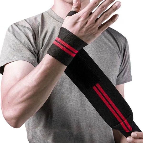 Fitness Wrist Winding Adjustable Hand Bands Cross Training Elastic Wrist Wraps for Weightlifting Powerlifting