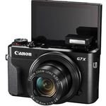 G7 X Mark II 20.1MP Compact Black Mirrorless Camera DSLR with 4K Video Resolution and SD Card Support