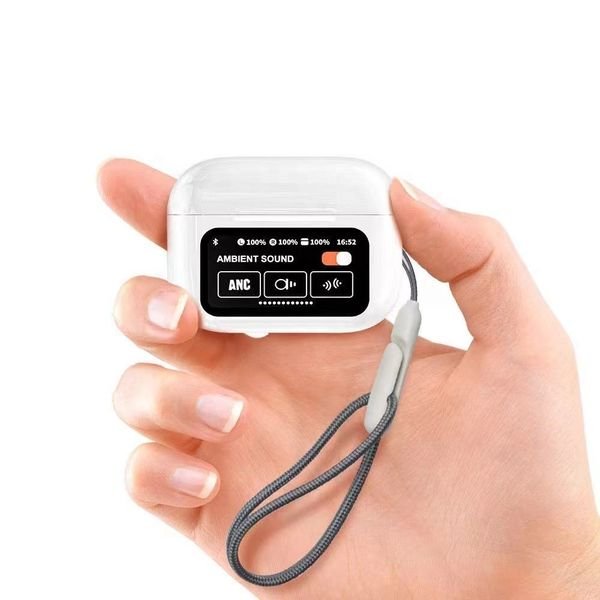 A9Pro Wireless Earbuds with ANC Noise Cancelling ENC Smart Screen LCD Earphone Compatible with A10/A11/A15pro Chips