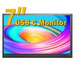 7inch Mini PC Computer Monitor IPS 1024x600 USB C Powered with Speakers Portable Extra Wall Mount Small Size LCD Screen Monitors