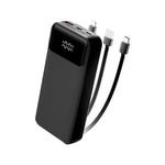 Factory Custom 20000mah Power Bank With LCD Display Portable Battery Charger 12V 9V 5V Power Banks & Power Station With Cables